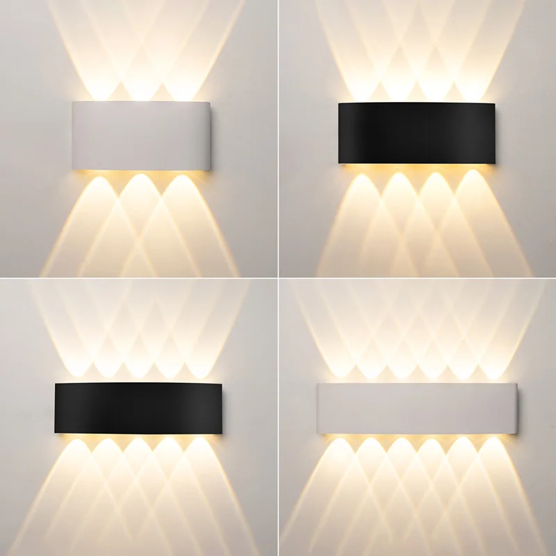 Đèn LED Dán Tường Ngoài Trời Chống Nước IP65 Nội Thất Đèn 4W6W 8W 10W Đèn Sân Vườn Nhôm Phòng Ngủ Phòng Khách cầu Thang Chiếu Sáng