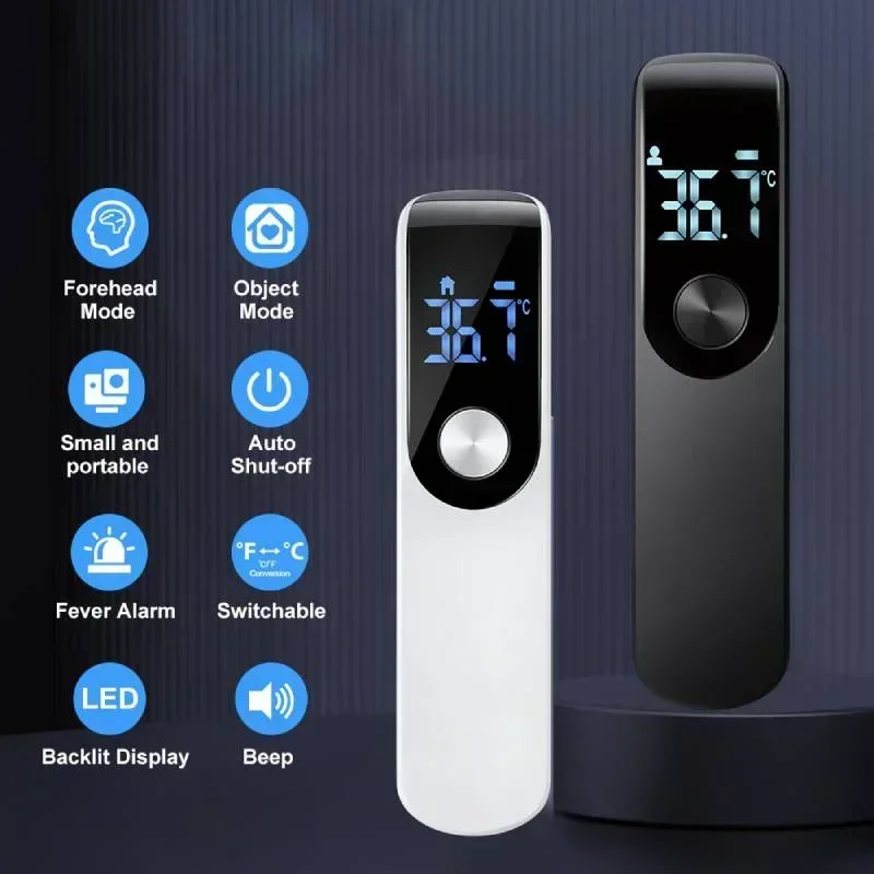 Termometro auricolare per temperatura corporea laser senza contatto Termometro per febbre a infrarossi LCD digitale per uso domestico medico Infantile adulto