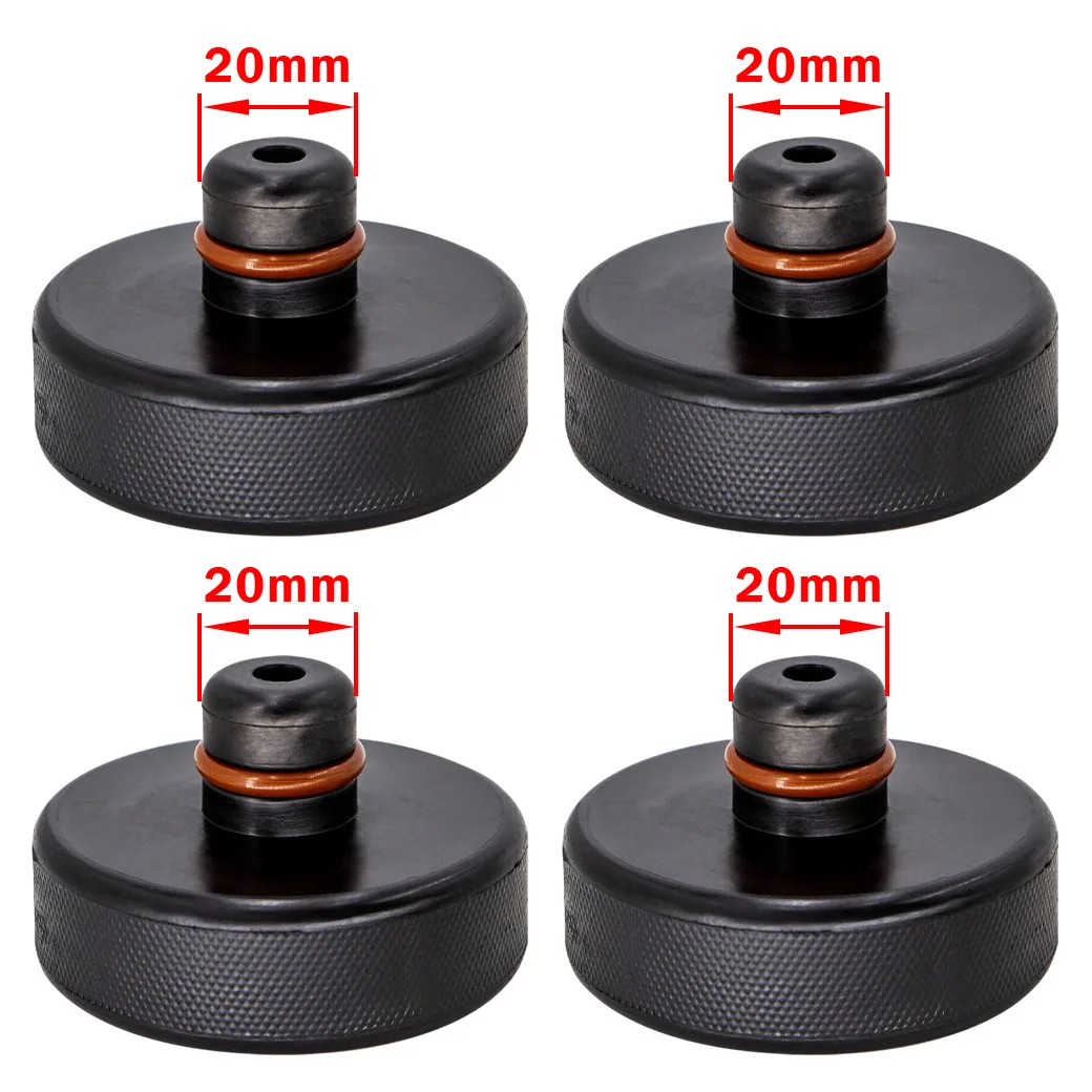 Almohadillas de goma Jack de 20 mm para Tesla Model Y (solo apto para puntos jack de 20 mm)