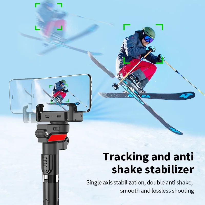 FANGTUOSI AI face tracking Tripod for Smartphone Stabilizer 360 Auto Rotation Follow Gimbal with Remote Selfie tripod For Vlog