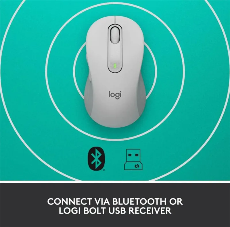 Logitech M650 / M650L Wireless Bluetooth Mouse Silent Office Laptop Mice For PC/Mac/Multi-Device Right Hand Mouse