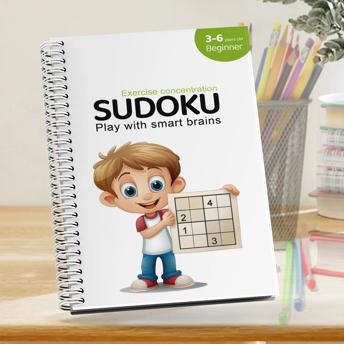Sudoku-oefenboek Wiskundeoefening Denklogica voor kinderen van alle leeftijden, hersenoefening