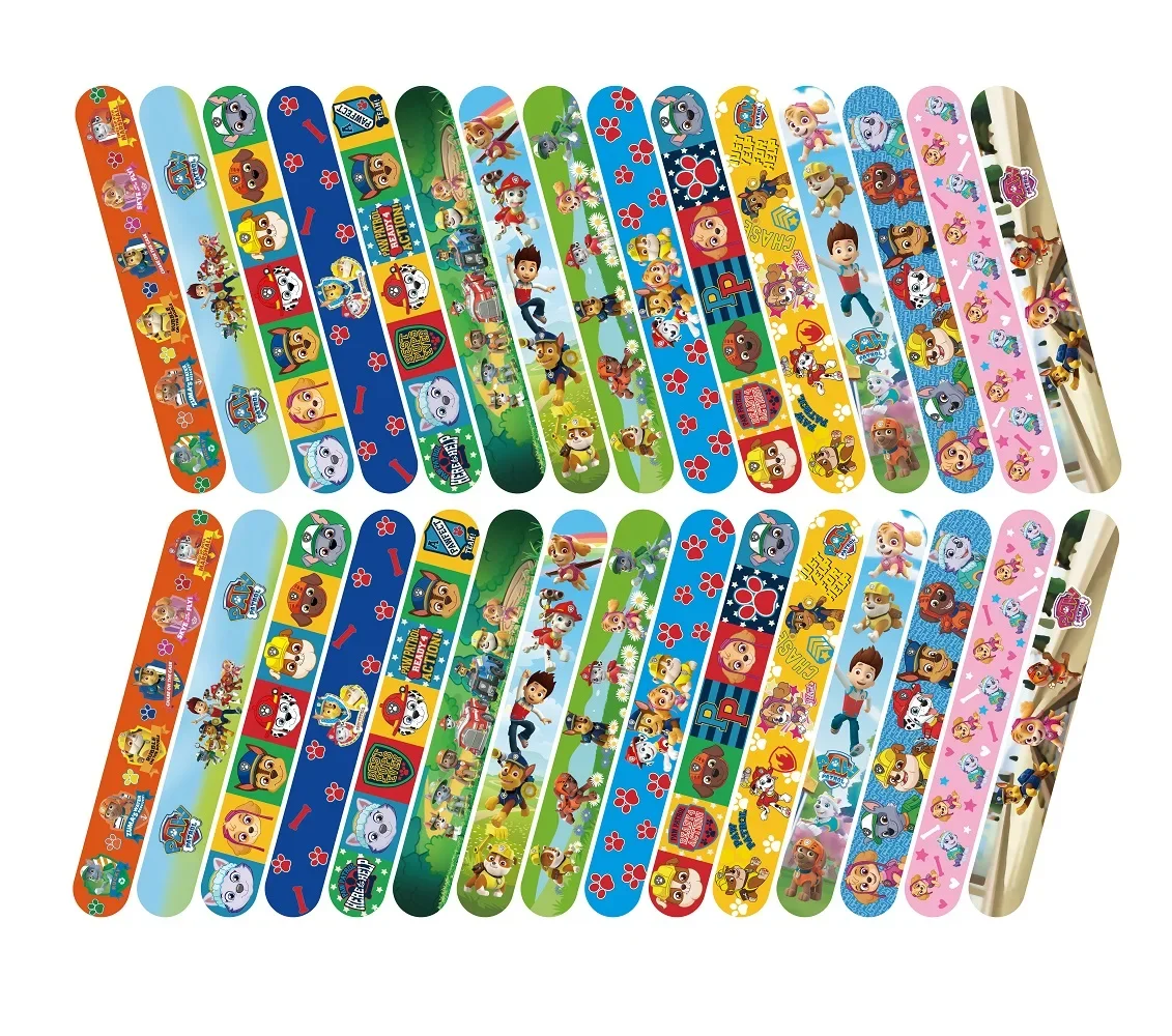 15 個パウパトロールスラップブレスレットパーティー記念品誕生日パーティーギフトベビーシャワーの装飾スナップバンド子供女の子男の子用