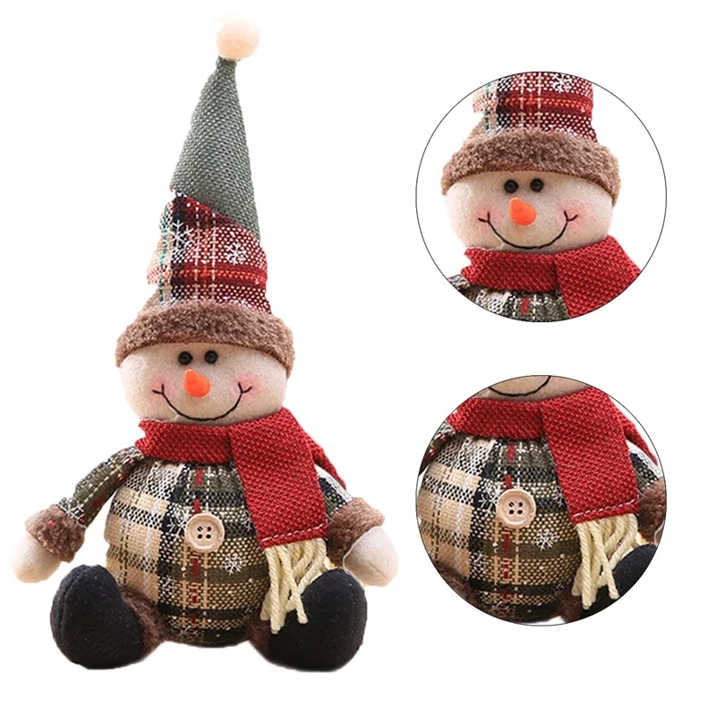 Navidad Santa Doll adornos navideños para el hogar 2024 mesa adornos navideños Navidad Natal Noel decoración de Año Nuevo 2025 regalos