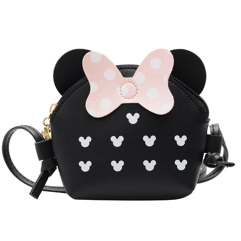 Cute Princess Coin Purse for Kids, Crossbody Bags, Carteira infantil, Caixa de moedas, Arco dos desenhos animados, Bolsa de dinheiro, Bolsa de ombro Bowknot, Menina