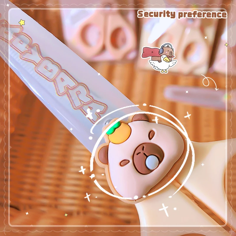 pretty school useful back to school acsesories stationery cute capybara scissors Mini scissors School scissors for diy