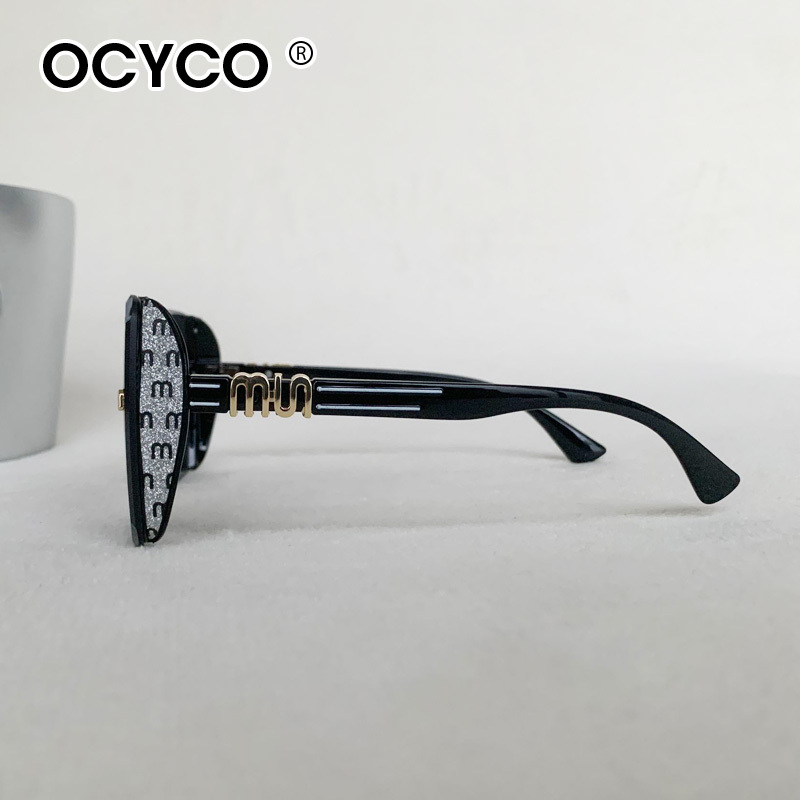 OCYCO 새로운 패션 쿨 스퀘어 선글라스 여성 럭셔리 브랜드 안티 강한 빛 빈티지 무테 선글라스