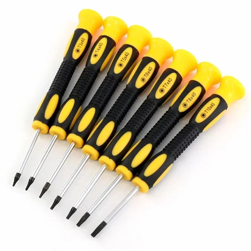 1/7pcs Torx Screwdriver Bit Set T3 T4 T5 T6 T7 T8 T10 Mini Hexagon Screwdriver Game Console Handle Disassembly Repair Tools