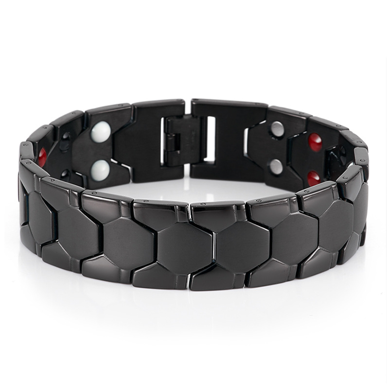 Pulseira de Energia para Homens, Pulseira Magnética Torcida, Terapia De Poder Ímãs, Terapia De Artrite, Requintado, Presente Masculino