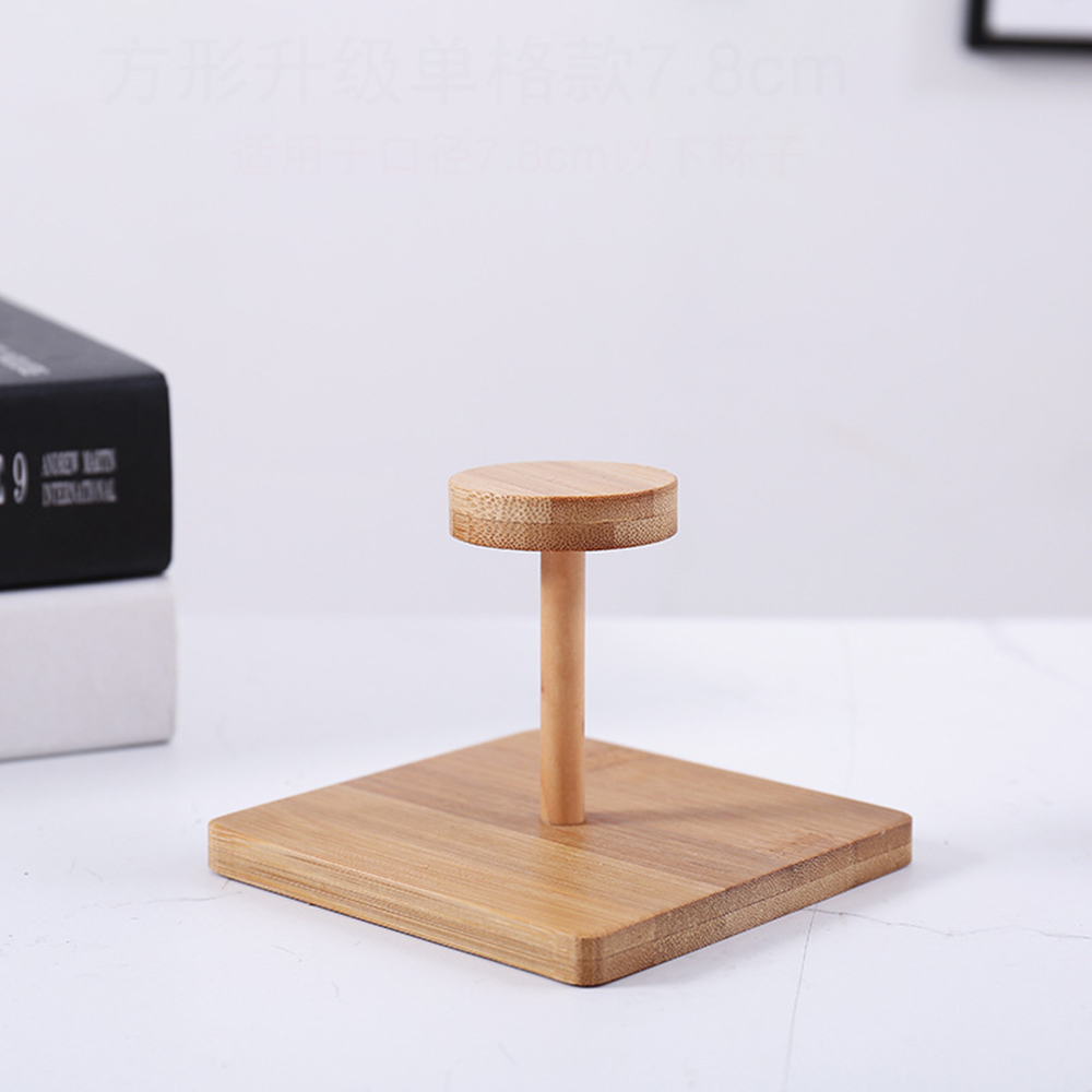 1 шт., бамбуковая деревянная стойка для хранения стаканчиков, креативный круглый бытовой держатель для стаканчиков «сделай сам», одноразовая стойка для бумажных стаканчиков, настольная стойка для хранения