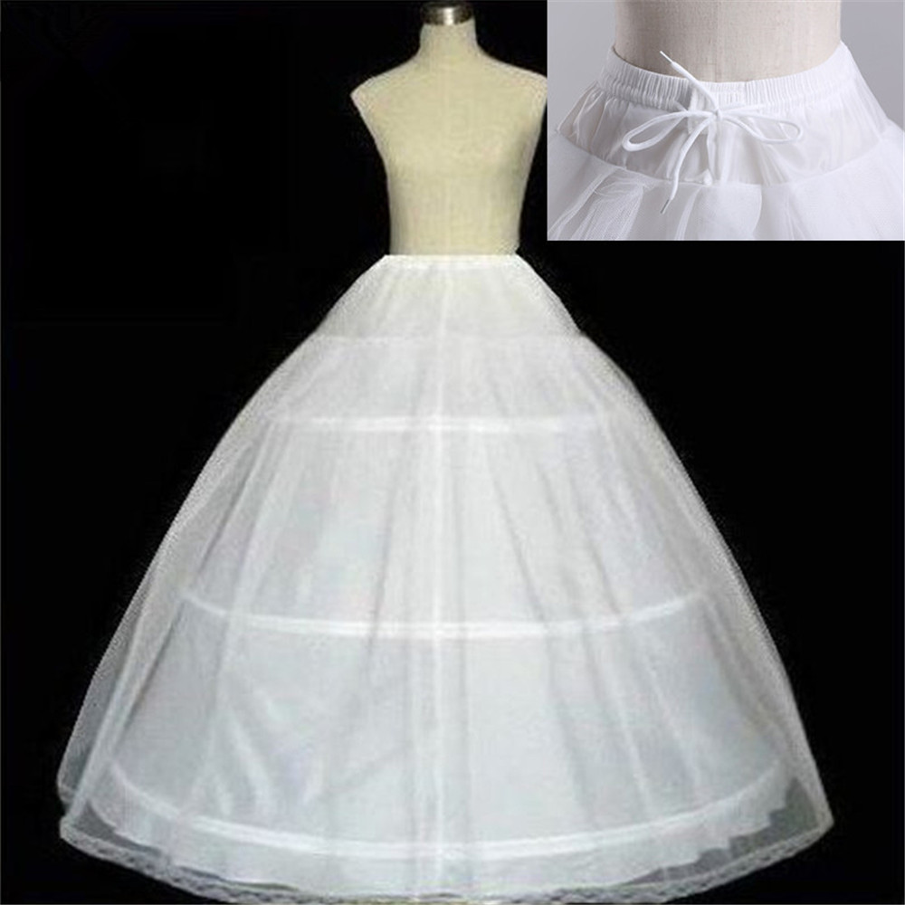 มาใหม่ 3 Hopps Ball Gown Petticoat กระโปรงงานแต่งงานชุดเจ้าสาว Jupon Mariage Halka Rockabilly กับ Tulle