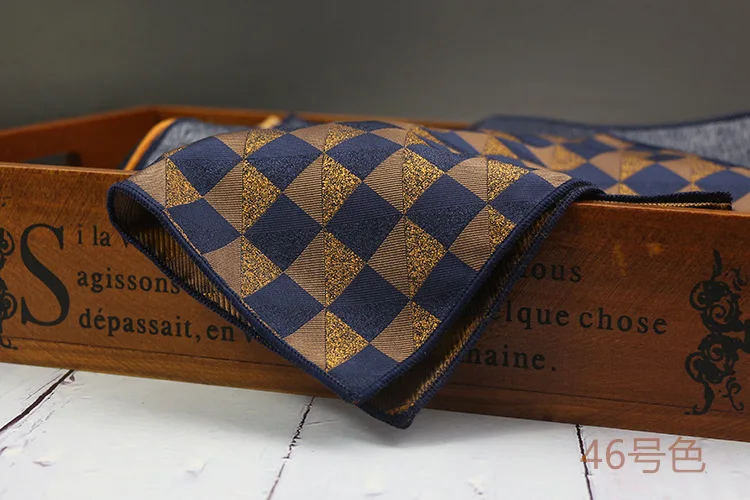 새로운 패션 포켓 스퀘어 그린 네이비 다채로운 손수건 23*23cm 꽃 줄무늬 페이즐리 행키 정장 남자 비즈니스 결혼식