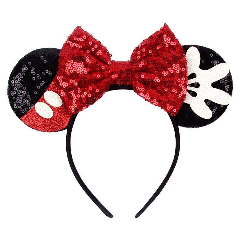Accesorios para el cabello de Mickey de Disney, accesorios para el cabello de vestir para mujer, aros para el cabello de Mickey para fiestas y vacaciones