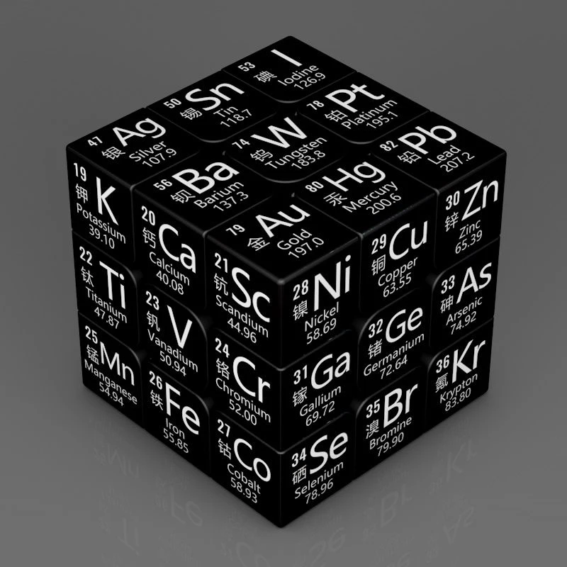 3X3X3 Khối Hóa Học Bảng Tuần Hoàn Vật Lý 3X3 Xếp Hình Cubo Magico Sinh Viên Toán Học Công Thức trẻ Em Giáo Dục Học Đồ Chơi