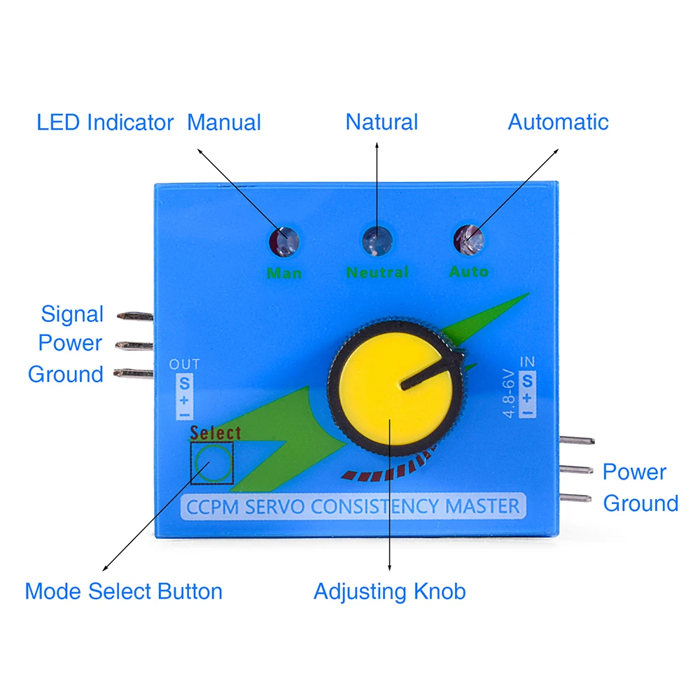 เครื่องทดสอบเซอร์โว RC 3CH ดิจิตอล Multi ESC ความสม่ําเสมอตัวควบคุมความเร็ว Checker ปรับพวงมาลัยเกียร์ CCPM สําหรับ RC เฮลิคอปเตอร์รถ