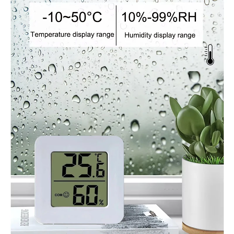 Mini Indoor LCD Digital Thermometer Hygrometer Indoor Room Temperature Humidity Meter Sensor Gauge Weather Station