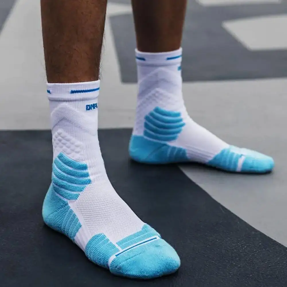 Bullfight 2.0 Herren-High-Top-Sporthandtuch, Basketball-Socken, unten, praktisch, professionell, langes Schlauch, Mittelrohr, Elite, dickes Laufen