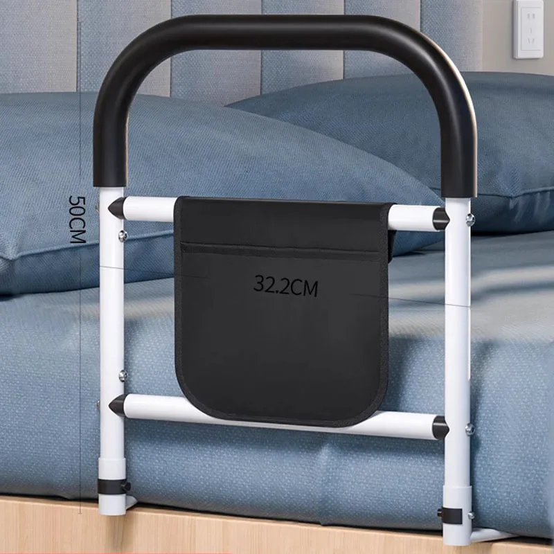 Rieles de cama simples para personas mayores, dispositivo auxiliar, barandilla de cama de forma segura, marco de refuerzo para levantar cama