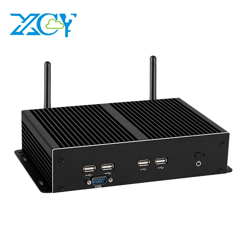 Промышленный ПК XCY X26A 6xDB9 RS232 RS485 4xEthernet Intel Core i7-4600U i5-4300U i3-5005U 6xUSB HDMI VGA LVDS WiFi 4G SIM