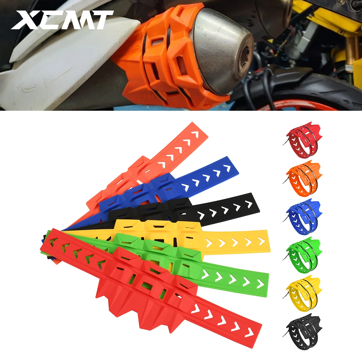 Motorcycle Exhaust Tail Pipe Muffler Shield Protector For KTM SX XC XCW XCF SXF EXC EXCF For HONDA YAMAHA KAWASAKI SUZUKI