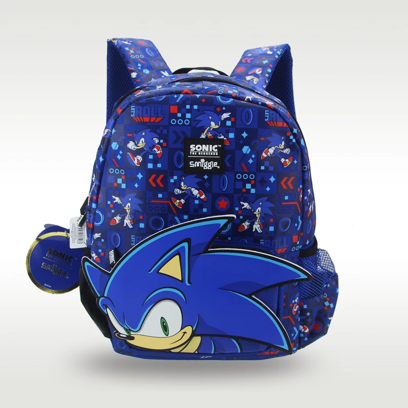 Australia original Smiggle hot-selling children's book boy cool blue cartoon backpack 14 inches