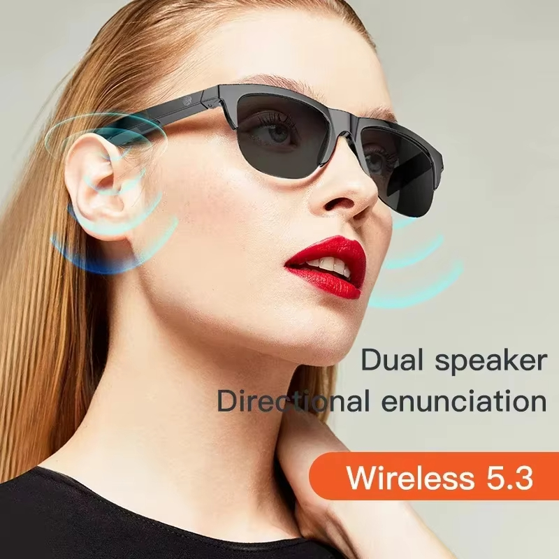 Smart Sonnenbrille Gläser Bluetooth Anruf Outdoor Sport Kopfhörer HIFI Blau Licht Wasserdicht Anti-UV Für Männer Und Frauen