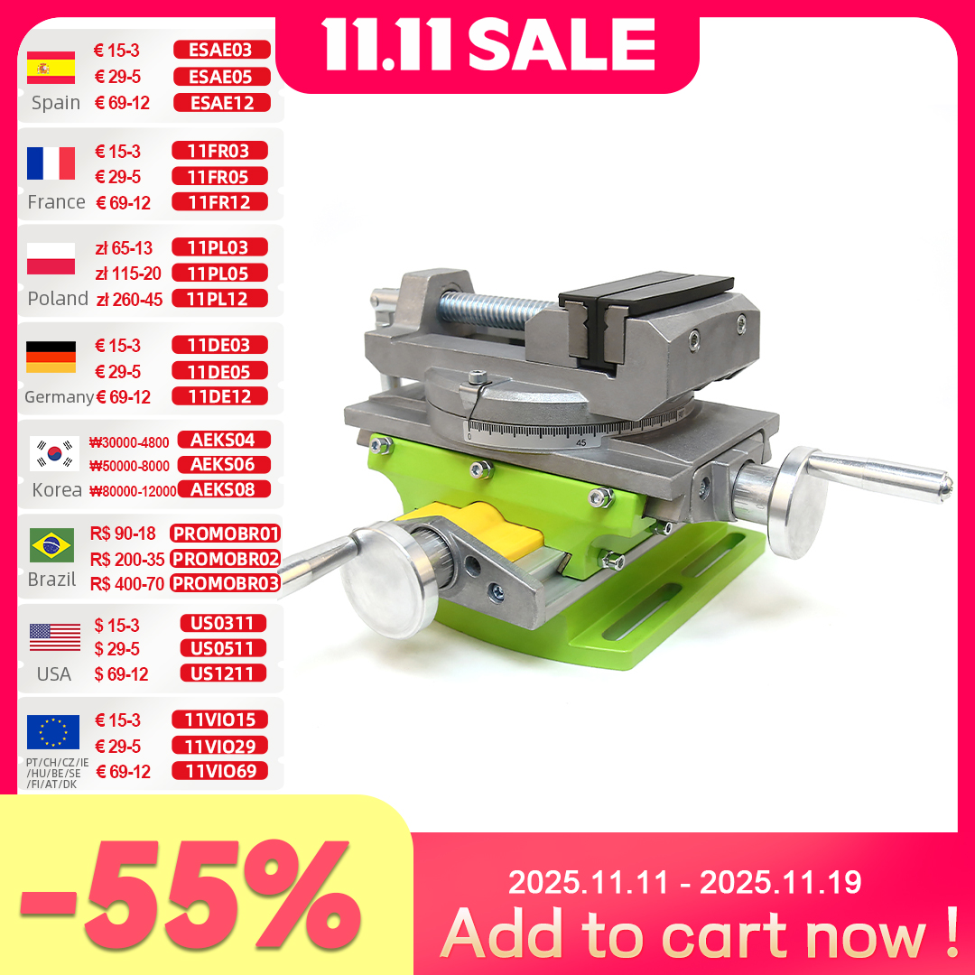 ALLSOME 2 в 1, прецизионные тиски для фрезерного сверления, поворотный базовый стол, рабочий стол из алюминиевого сплава