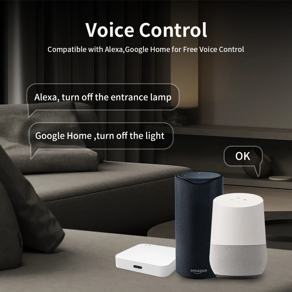 TNCE Tuya US WiFi oder ZigBee Smart Wandschalter 1/2/3/4 Gang Wire Touch Sensor LED Lichtschalter Smart Home Alexa Google Home