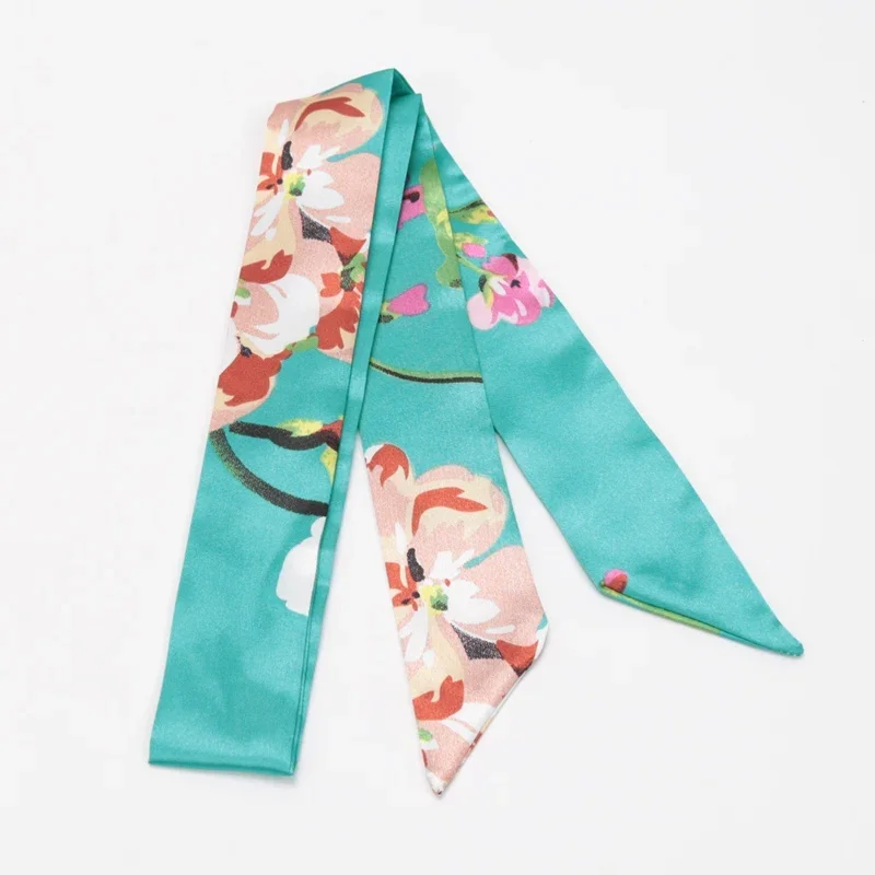 Bufanda ajustada para el pelo para mujer pequeña, cinta con asa de estilo Simple, diadema con estampado a la moda, pañuelos hermosos, bolsos para mujer