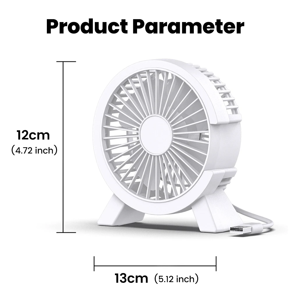 Mini USB wiederaufladbarer Tischventilator, tragbarer USB-kleiner Ventilator, Ventilator für Studentenwohnheim, Computer, Sommer-Gadget, Heimschreibtisch, Büro