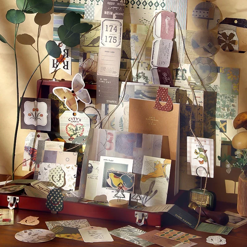 86 ピース/パック DIY スクラップブッキングパックコラージュジャンクジャーナル装飾ステッカー紙コンボキット美学文具用品画材