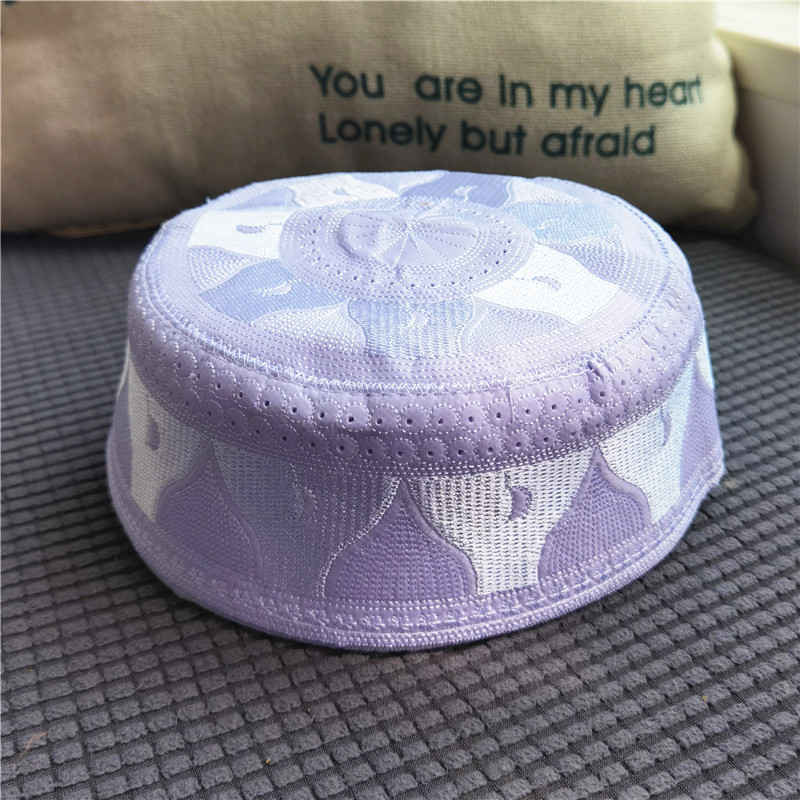 Mới Hồi Giáo Nam Cầu Nguyện Nón Cotton Thêu Giải Trí Ả Rập Hồi Giáo Nón Hồi Giáo Băng Đô Cài Tóc Turban Gọng Do Thái Nắp Nam Khăn Trùm Đầu Quần Áo