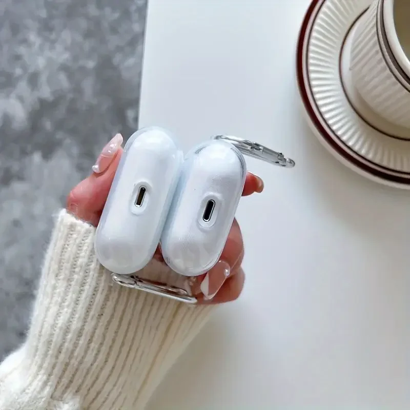 Soft Clear TPU Earphone Case For Airpods Pro 2022 Airpods 4 2024 Shockproof Transparent Cover For Airpods 1 2 3 2021 Shell Case