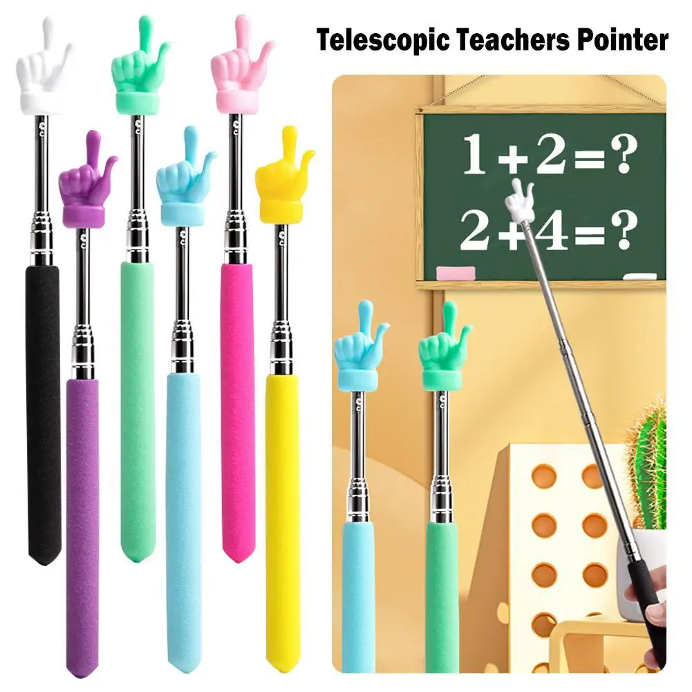Intrekbare stokken Educatief speelgoed Vingerleesgids Voorschoolse leermiddelen voor kinderen Klasse Whiteboard Pointer