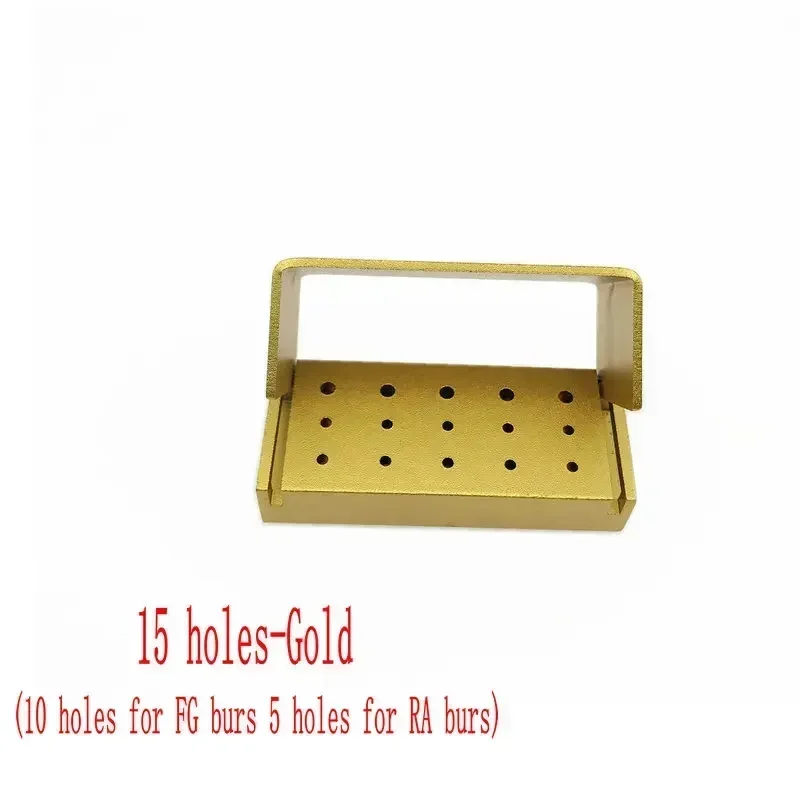 30/15 Löcher Aluminium Dental Burs Halter Block Dental Desinfektion Box Für FG Bohrer Und RA Bohrer