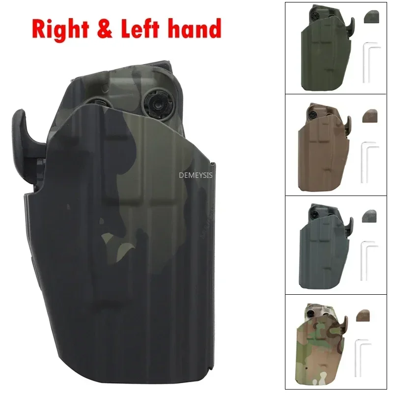 Funda para pistola derecha izquierda, funda de transporte ajustable para pistola de caza y tiro, funda de transporte ligera para pistolas tácticas