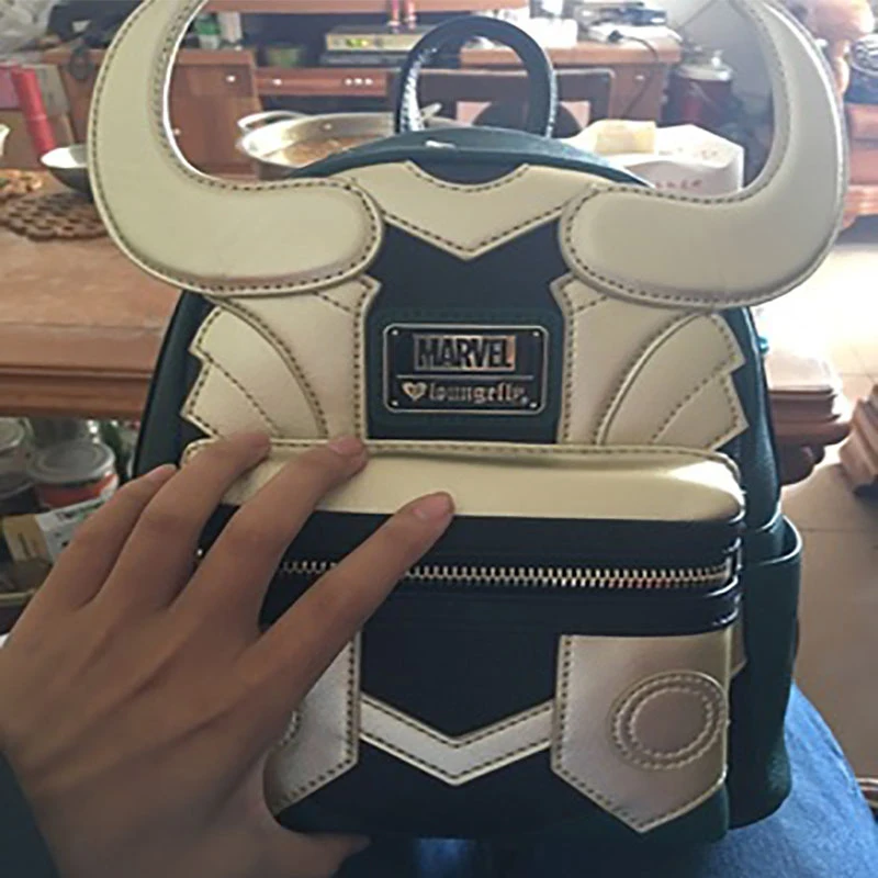 Sacs de cosplay classiques Marvel Loungefly Loki pour femmes, sac à main à double sangle initié, mini sac à dos