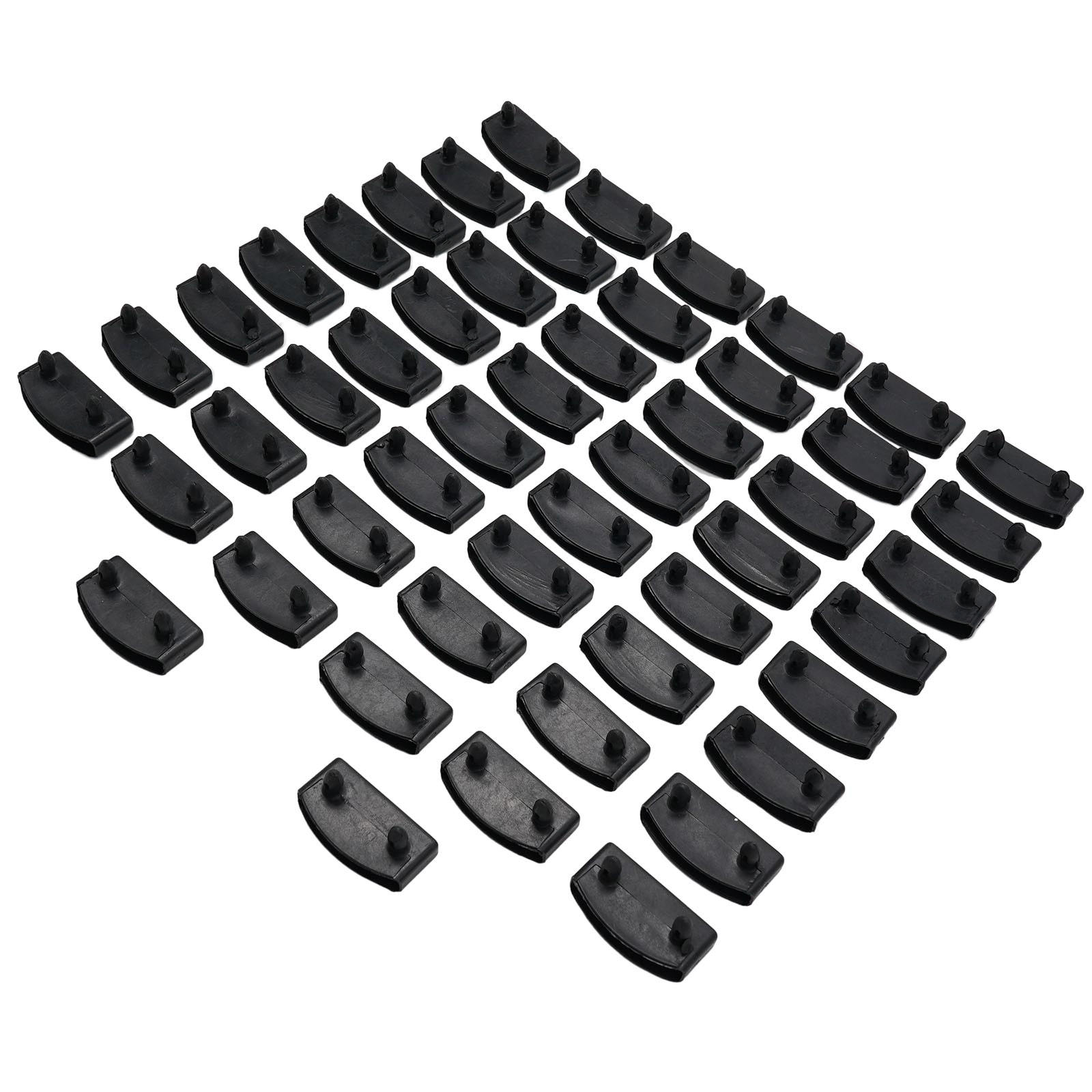 50pcs Replacement Wooden Bed Slat Plastic Middle Or End Holders 10x55mm Black Plastic Interior Accessories Auto Fastener