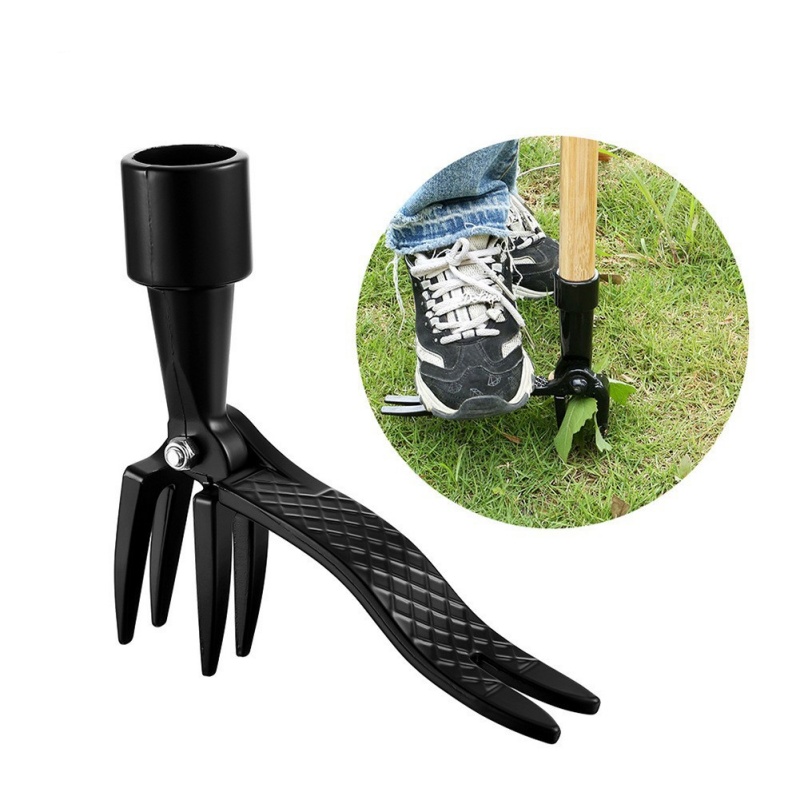 1 pièces tête de désherbage remplacement griffe pied pédale extracteur de mauvaises herbes debout jardinage creuser désherbeur dissolvant de racines seul et poignée seule