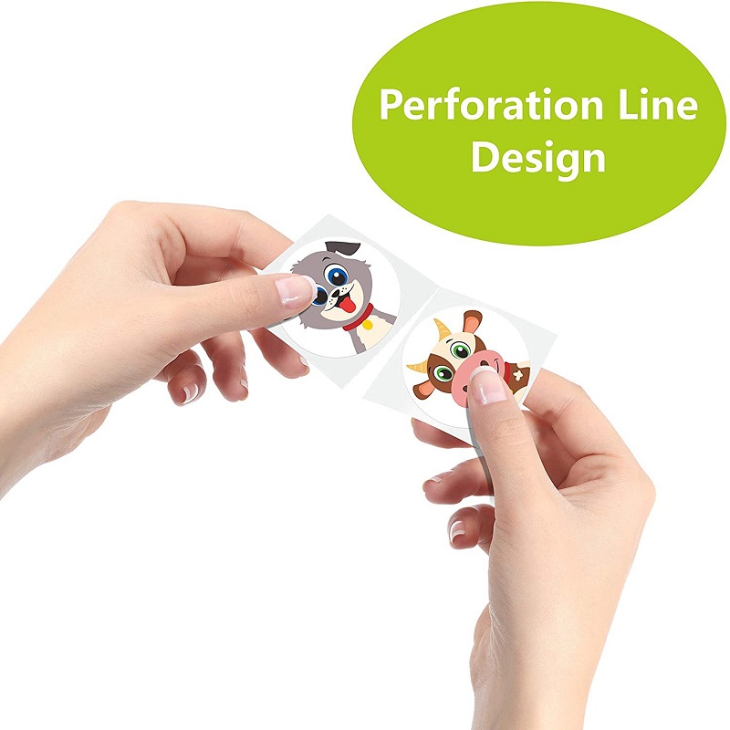 100-500pc ステッカー子供のためのローリングアニマルロール犬ステッカー小型包装パックステッカーフォトカード装飾ラベル