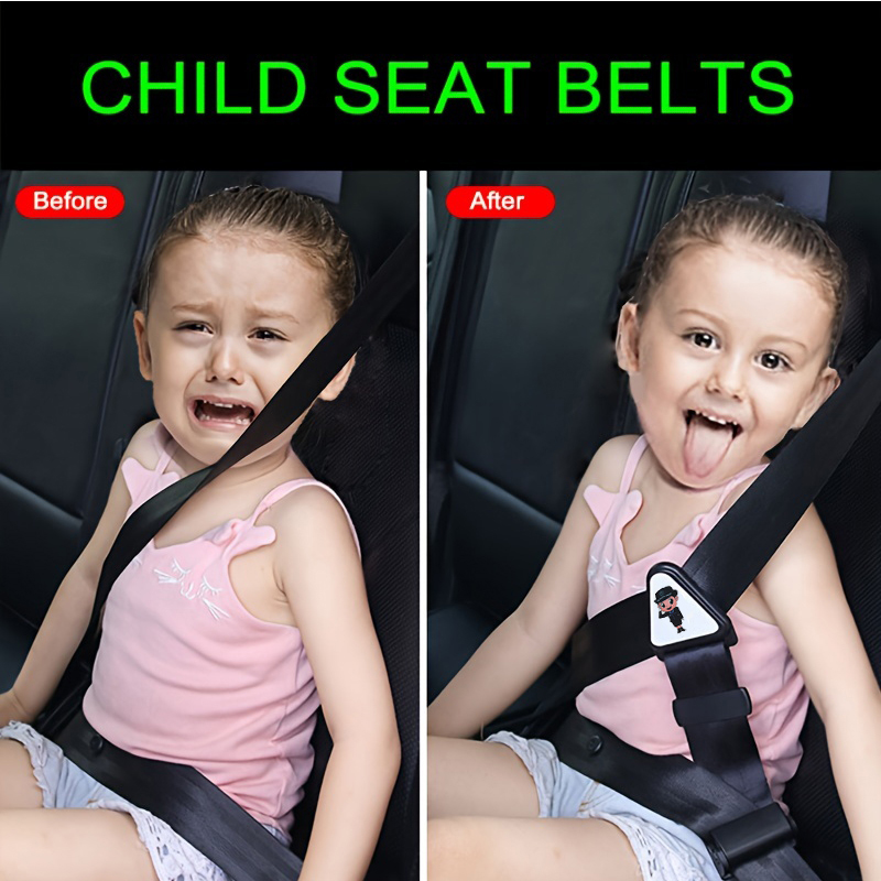 Almofadas de ombro para arnês de segurança infantil, protegem a segurança para viagens infantis, ajusta livremente a comprimento de acordo com a altura, dispositivo anti-estrangue, essencial para viagens familiares, kit limitador