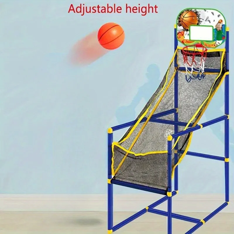 Fantastico set da gioco di basket arcade: doppio gioco per interni/esterni, facile installazione con pompa e palline, ideale per le vacanze e compleanni