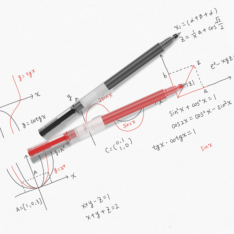 Xiaomi Super ทนทานการเขียนปากกา 0.5 มม.ปากกาเจลปากกา Smooth สวิตเซอร์แลนด์เติมสีแดงหมึกสีดําปากกาปากกาลูกลื่น
