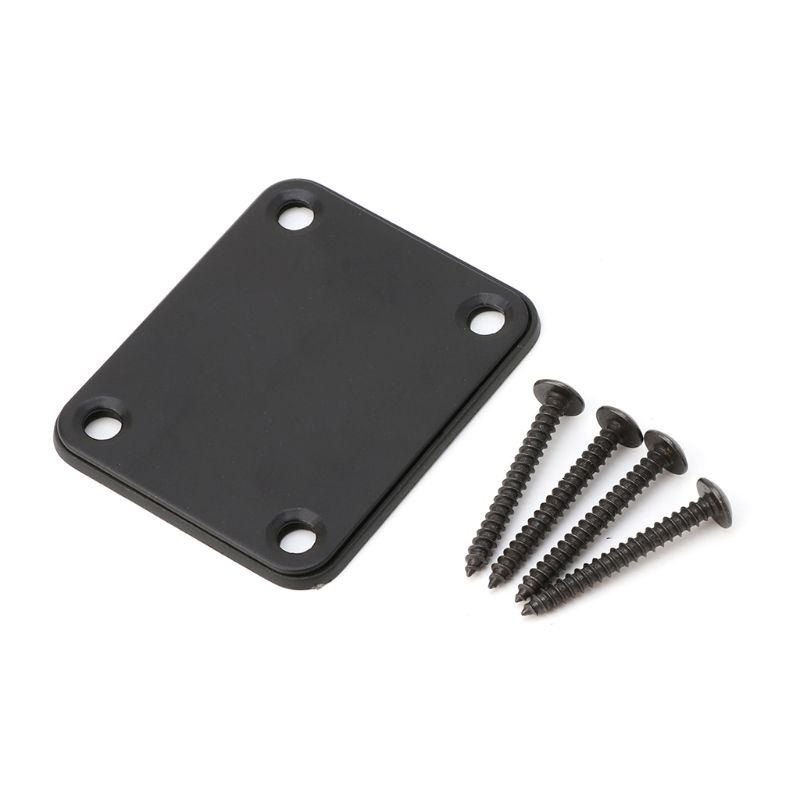 1 Set E-Gitarre Halsplatte Fix Tele Gitarre Hals Gelenk Board 4 Schrauben
