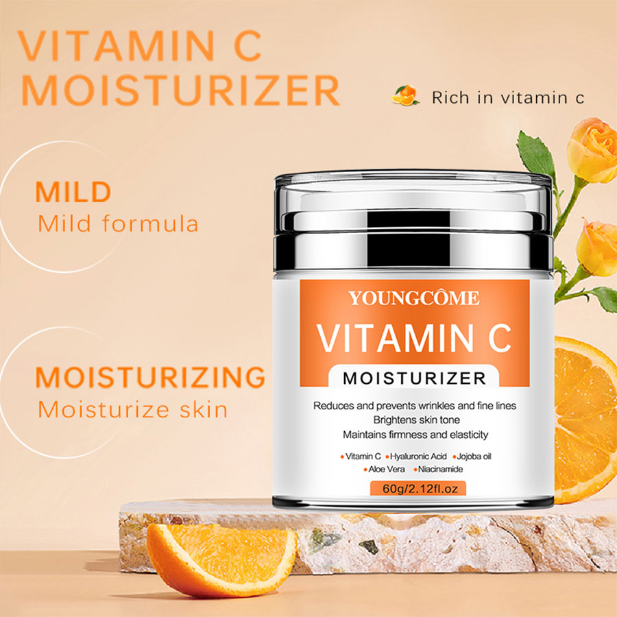 YOUNGCOME-VitaminC Creme Facial, SkinCare, Pigment Spots, Removedor de Sardas, Clareamento, Hidratante, Anit-Envelhecimento, Beleza, Saúde, Cosméticos