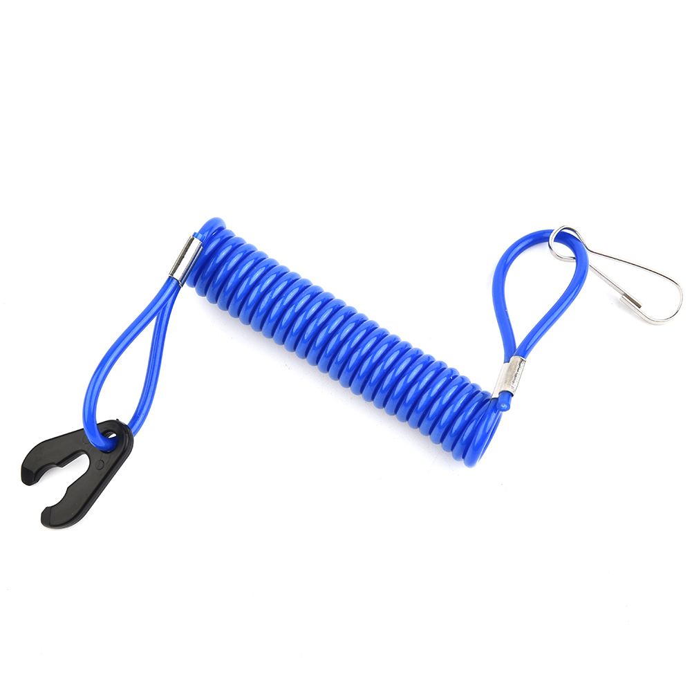 Boot Motor Kill Stop Schalter Schlüssel Seil Sicherheit Lanyard Tether Wasserdichte Design Blau Für Außenbordmotor Für Honda Für Johnson 1,6 m