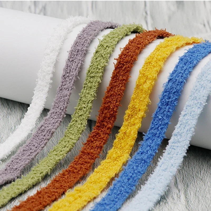 Flat Shoelace Fluffy Shoelaces 1.5CM Width Plush Rope Shoe Laces for Shoes Casual Sneakers 100/120/140/160CM Shoe Accessorie New
