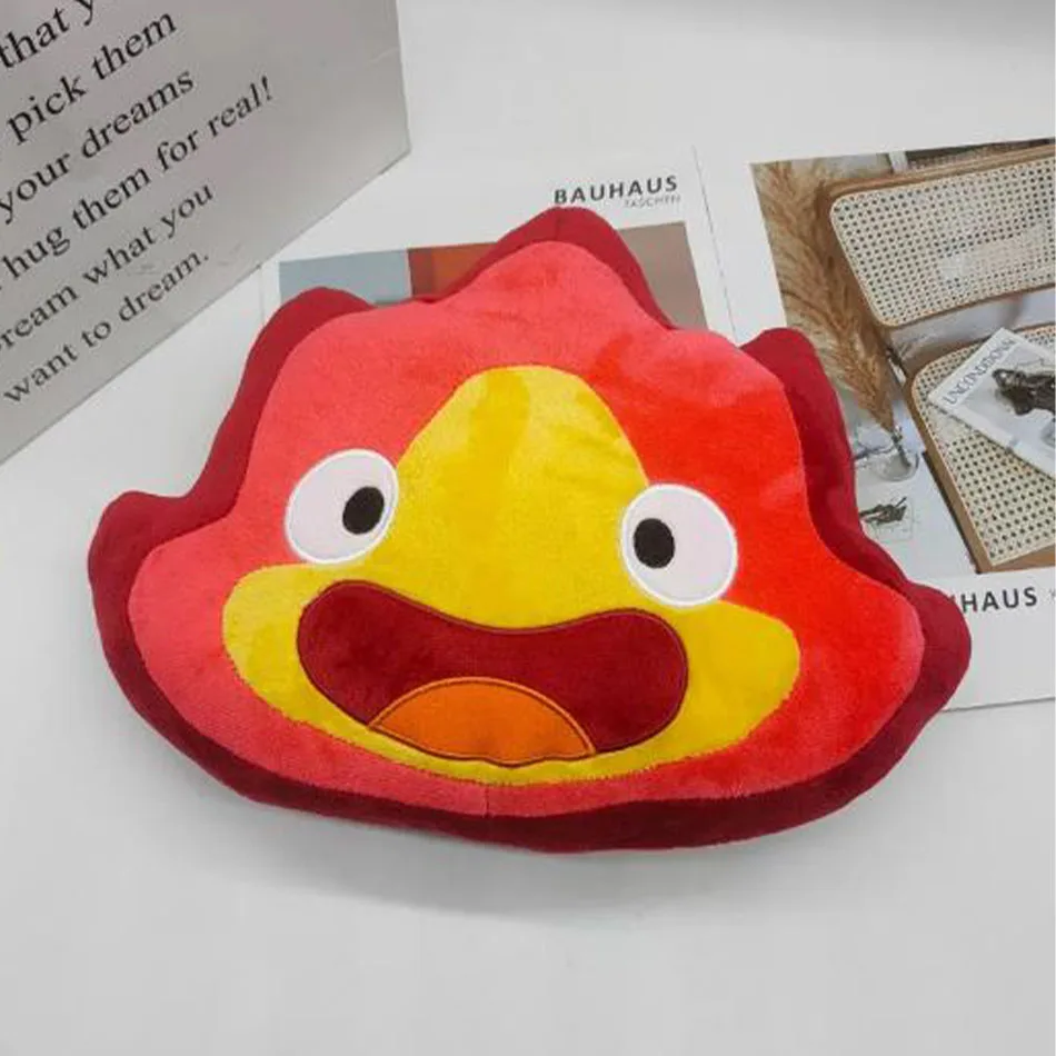 น่ารักการ์ตูน Calcifer Fire Plush เด็กคริสต์มาสของขวัญ 24 ซม