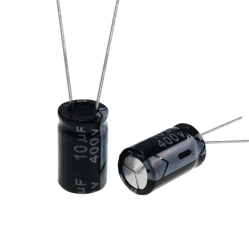 20 Chiếc 400V 10UF 400Volt 10MFD Nhôm Điện Phân Tụ Điện 8*12Mm Xuyên Tâm 10mf400v 10uf400v 400v10mf 400v10uf