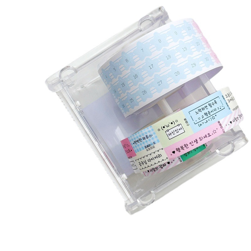 Kawaii 3M DIY 핸드 텐트 테이프 스티커 Kpop 장식 스티커 귀여운 만화 학교 문구